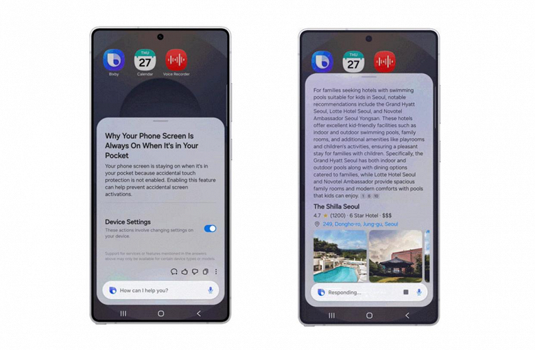 Interfejs zaktualizowanego Bixby