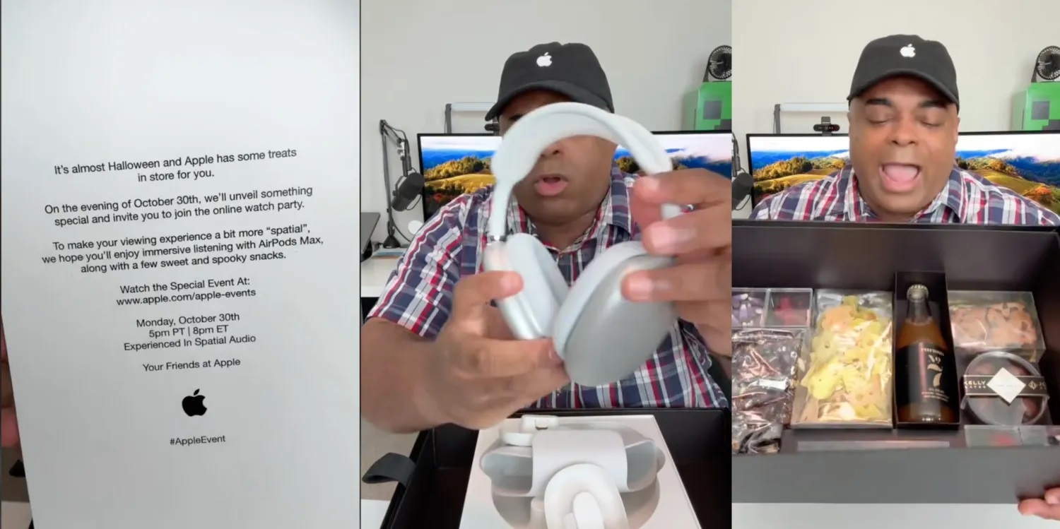 Apple przekazuje słuchawki AirPods Max, aby zaangażować widzów podczas prezentacji Scary Fast