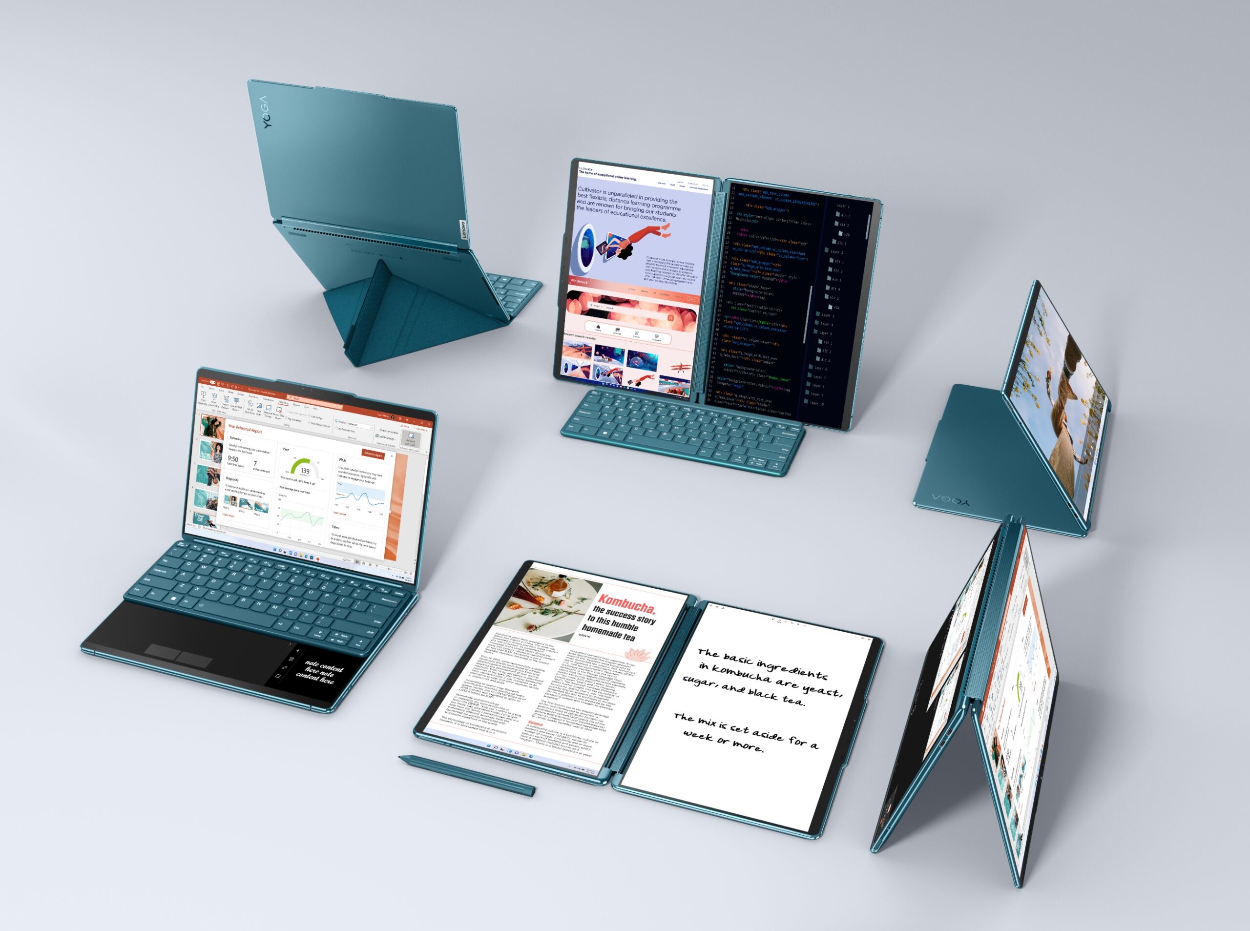 Lenovo odsłania wyjątkowy notebook Yoga Book 9i z podwójnymi ekranami OLED od 2100 dolarów