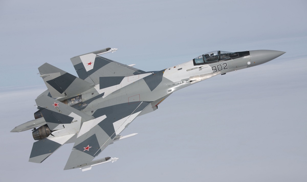 Czarny dzień dla rosyjskiego lotnictwa wojskowego - odrzutowiec nowej generacji 4++ Su-35 Flanker-Е+ zniszczony kosztem 100 mln dolarów
