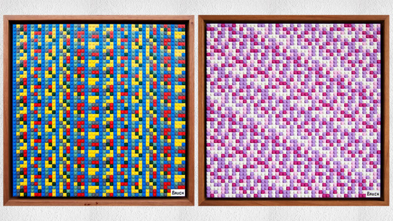 Artysta ukrył klucze do swoich bitcoinów w obrazach z Lego