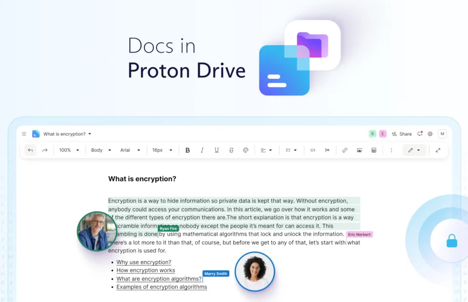 Proton wydaje własną wersję Dokumentów Google z szyfrowaniem end-to-end