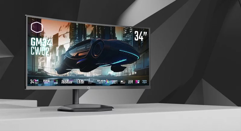 Cooler Master zapowiedział zakrzywiony monitor do gier VA z częstotliwością odświeżania do 180 Hz w cenie 419 USD