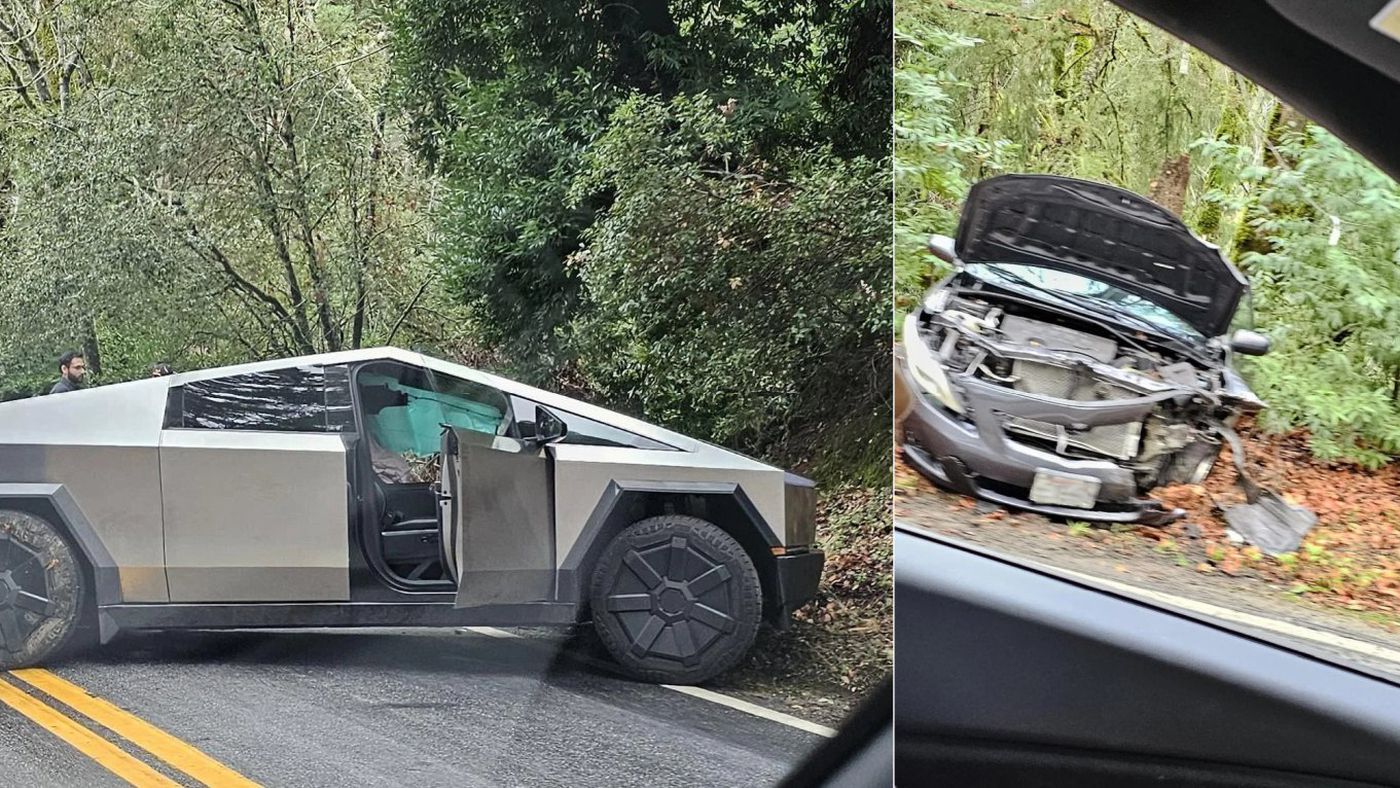 Samochód elektryczny Tesla Cybertruck miał już wypadek