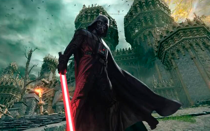 Darth Vader Suit for Elden Ring pozwala graczom stać się Darth Vaderem i walczyć mieczem świetlnym