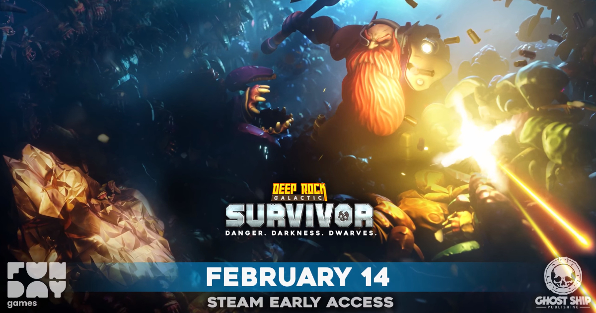 Izometryczna strzelanka Deep Rock Galactic: Survivor ukaże się we wczesnym dostępie 14 lutego