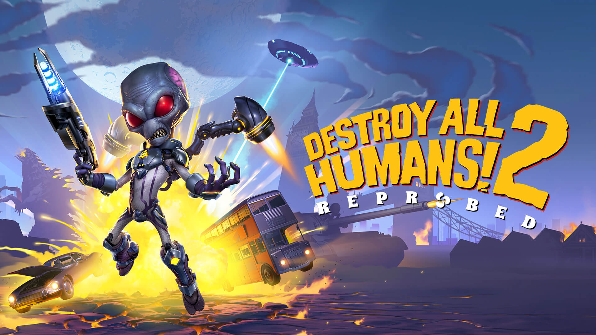 Zwiastun trybu współpracy w grze Destroy All Humans! 2: Reprobowany