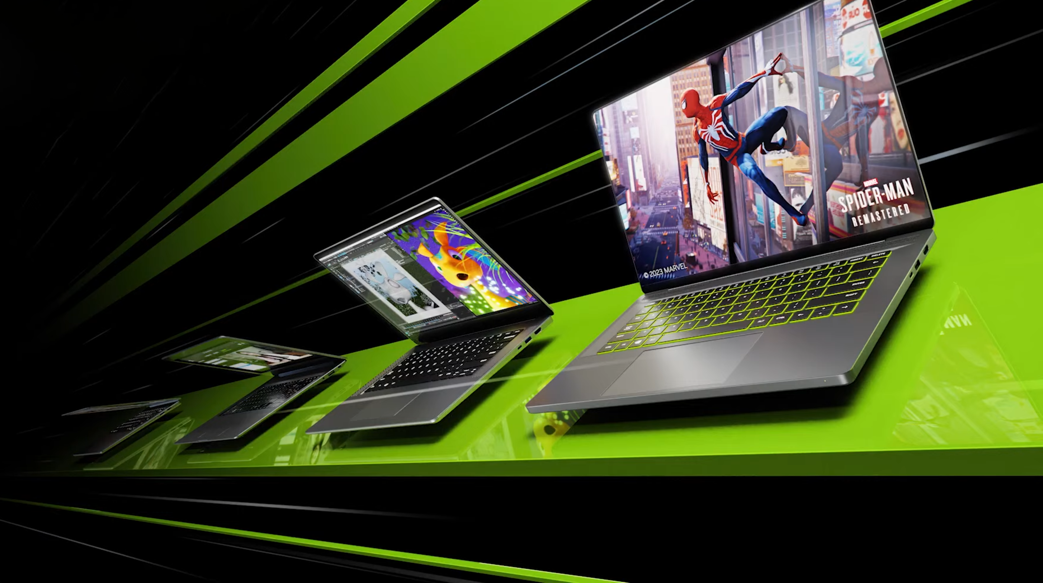 NVIDIA zaprezentowała pięć kart graficznych nowej generacji GeForce RTX 40 do notebooków, opartych na architekturze Ada Lovelace.