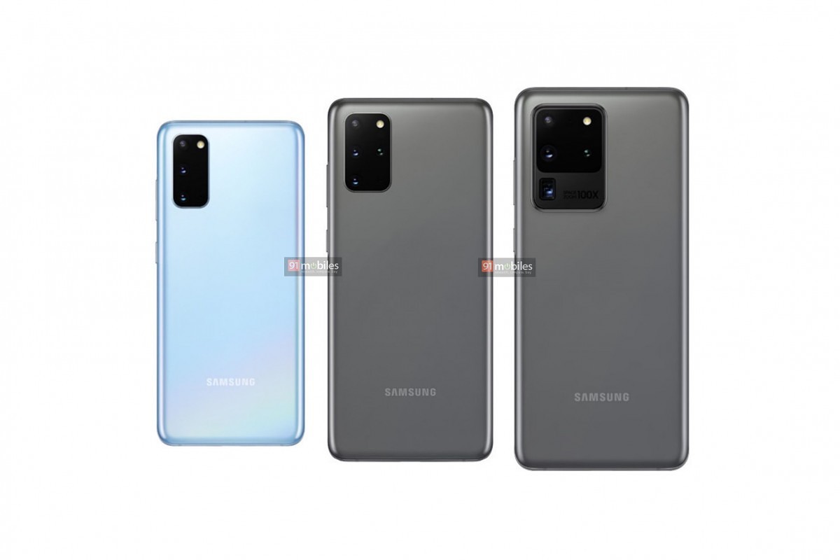 Oficjalne renderingi trio flagowców Samsung Galaxy S20 i ich ceny