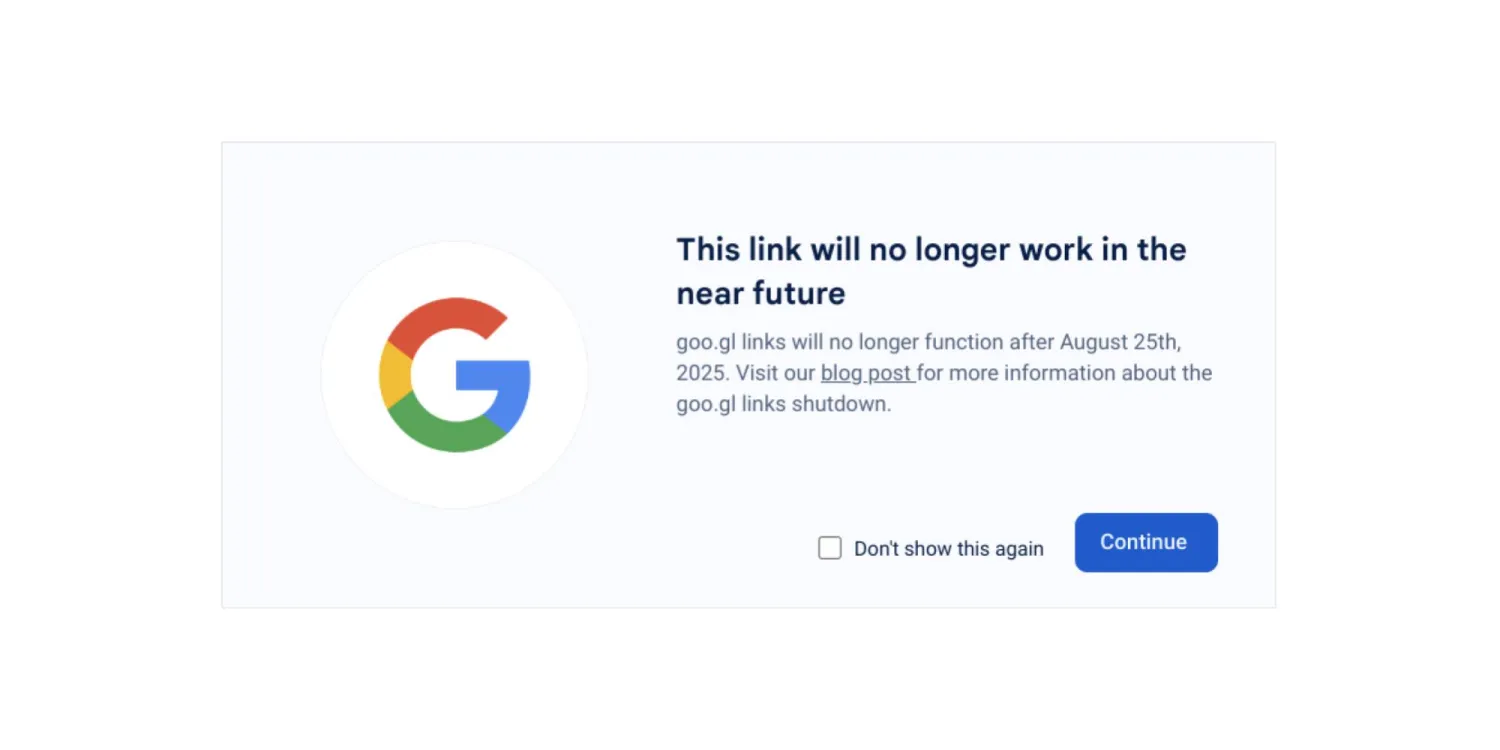 Linki Google Goo․gl przestaną działać w sierpniu 2025 r.