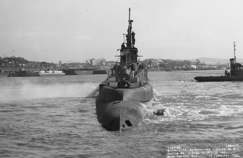 Legendarny USS Harder, okręt podwodny z czasów II wojny światowej, został odnaleziony na dnie Morza Południowochińskiego 