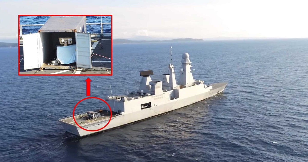 Francuska marynarka wojenna przetestowała system precyzyjnej broni laserowej HELMA-P o mocy 2 kW, zdolny do niszczenia dronów w odległości do 1 km.