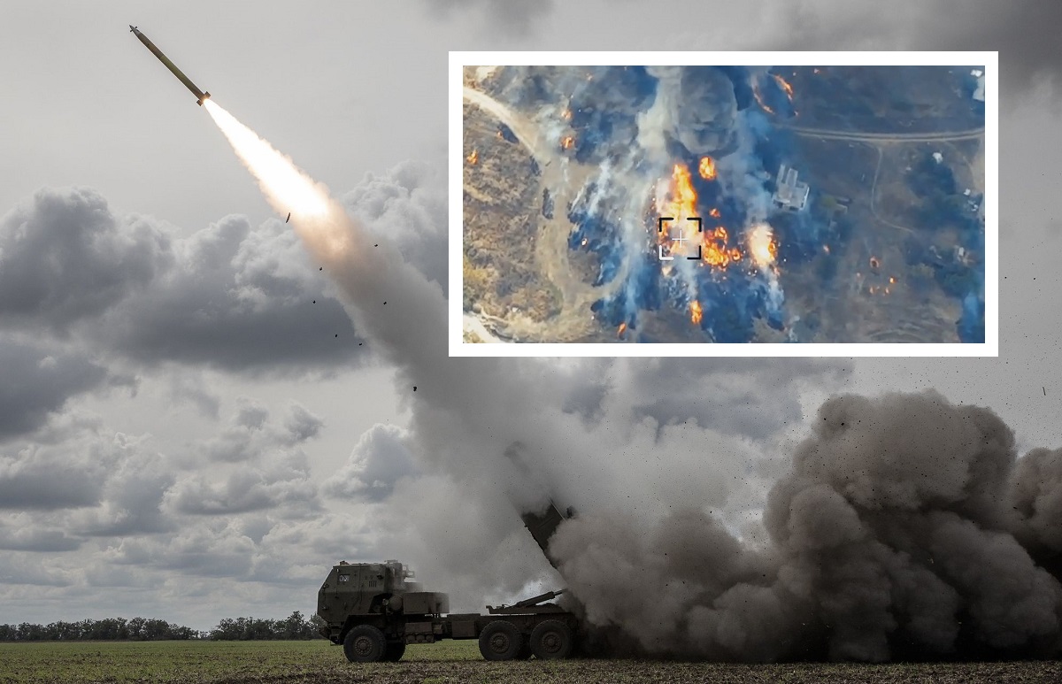 HIMARS zniszczył rosyjski magazyn z amunicją i pociskami przeciwpancernymi AT-16 Scallion dla śmigłowców szturmowych Ka-52.