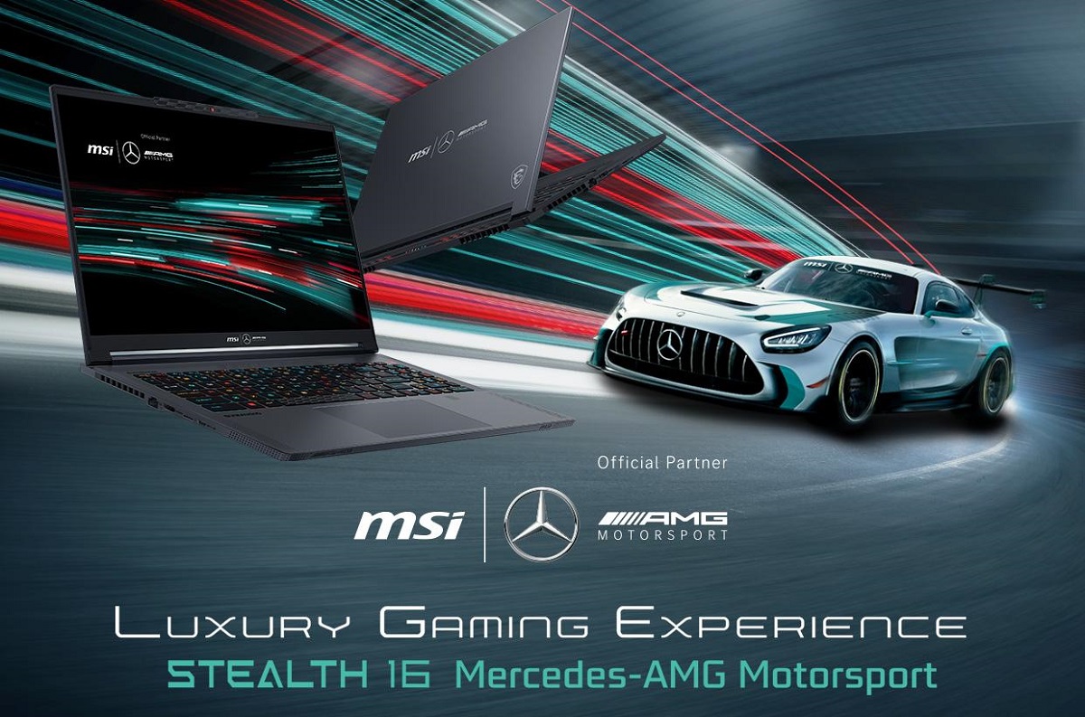 Laptop MSI Stealth 16 Mercedes-AMG Motosport z procesorem Intel Core i9 Raptor Lake i kartą graficzną GeForce RTX 4070 trafi do sprzedaży w cenie 2900 dolarów
