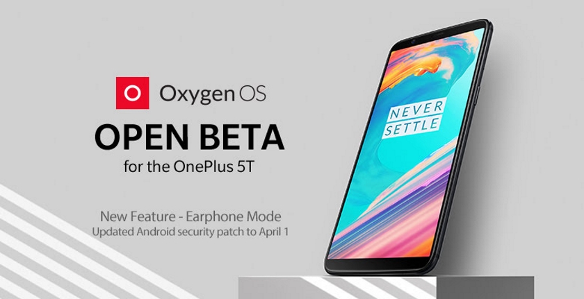OnePlus wydało nową wersję beta OxygenOS dla OnePlus 5 i 5T
