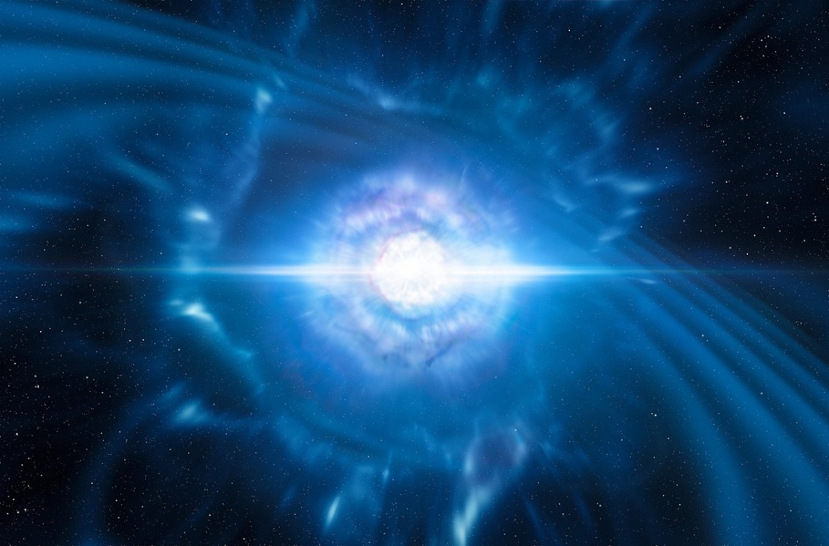 Naukowcy zarejestrowali pierwszy w historii blitz - wybuch radiowy podczas przemiany masywnej gwiazdy neutronowej w czarną dziurę
