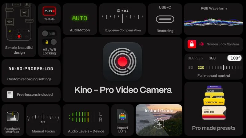Zespół Halide Camera uruchamia aplikację Kino Pro Video