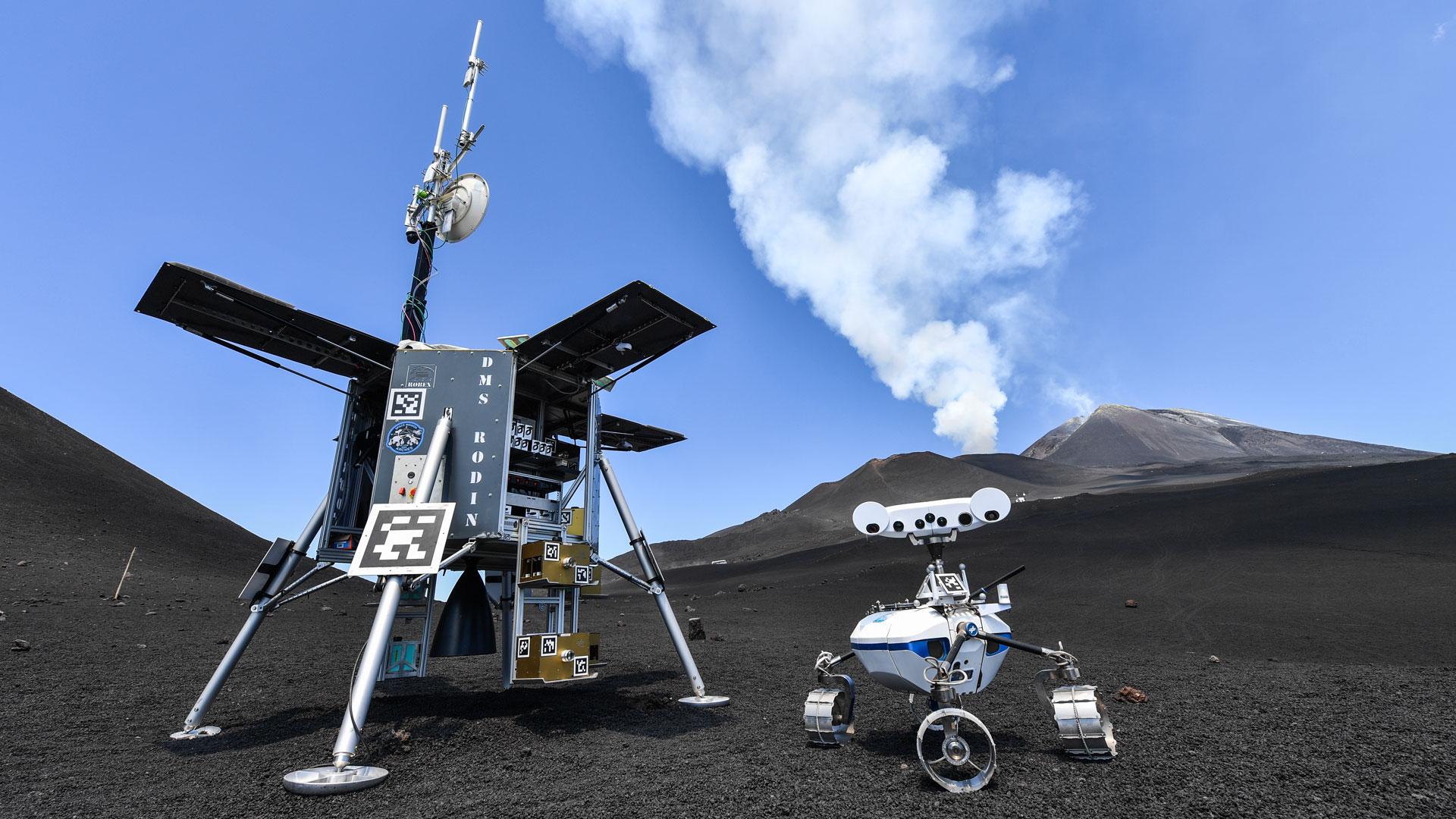 Niemcy testowali na wulkanie Etna unikalne roboty do eksploracji księżyca