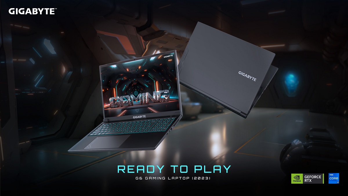 Gigabyte G6 to gamingowy laptop z procesorem Intel Core 13. generacji, kartą graficzną GeForce RTX 40 i wyświetlaczem 165 Hz