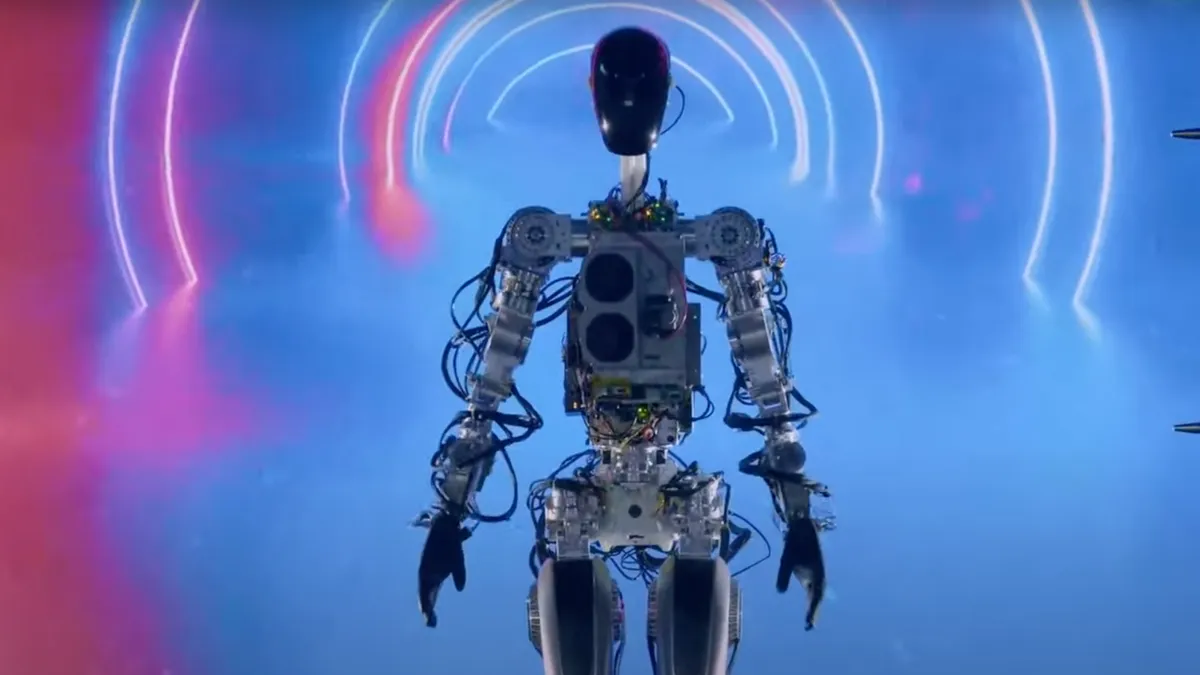 Elon Musk odsłania Optimusa, prototyp humanoidalnego robota