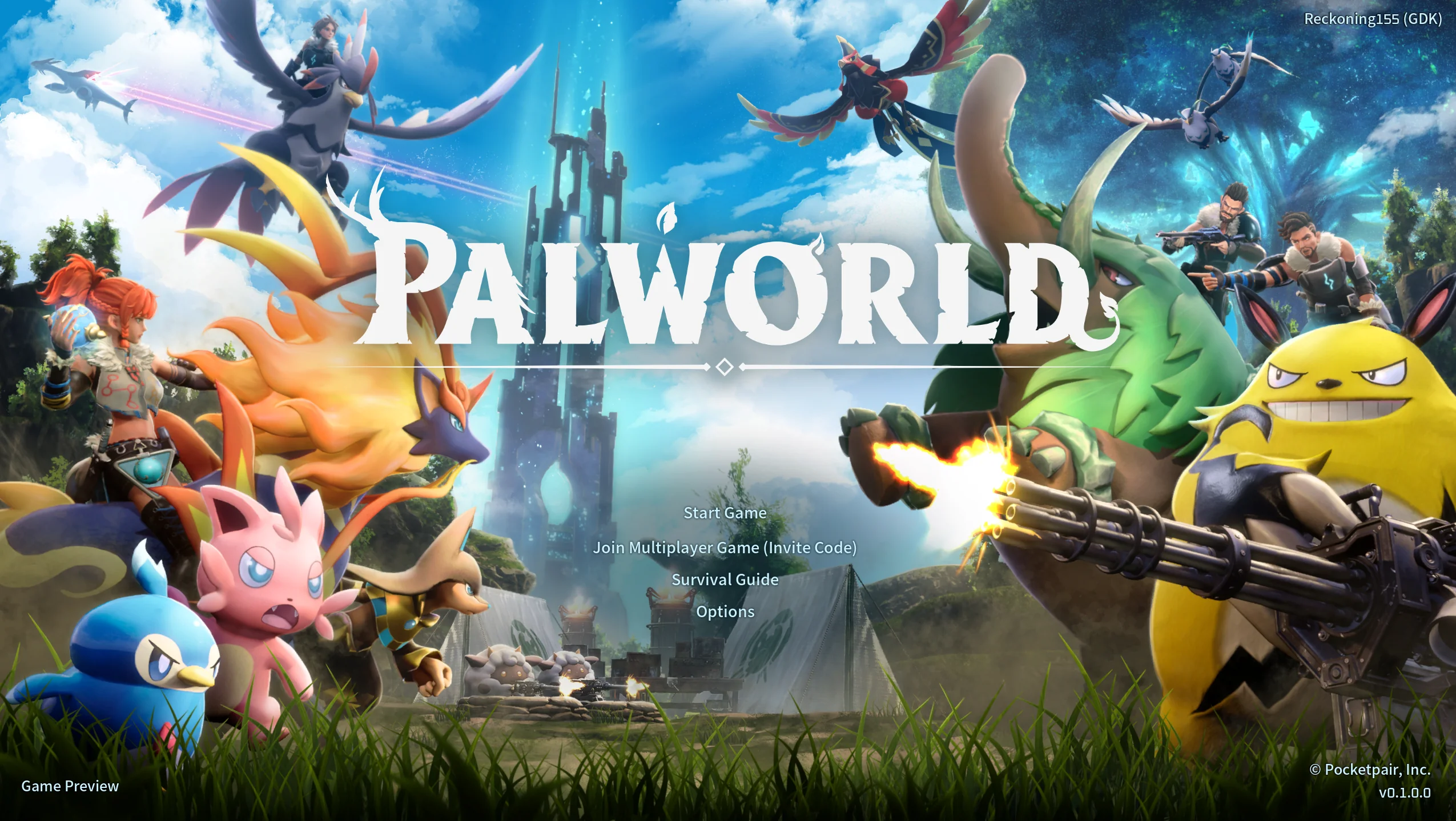 Szczytowa liczba użytkowników sieciowej strzelanki fabularnej Palworld na Steam sięga 561 tys.