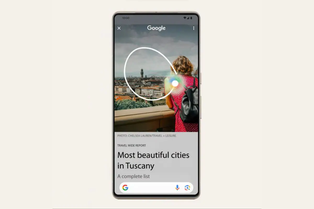 Google usuwa skrót Google Lens z Kręgu do wyszukiwania w najnowszej aktualizacji