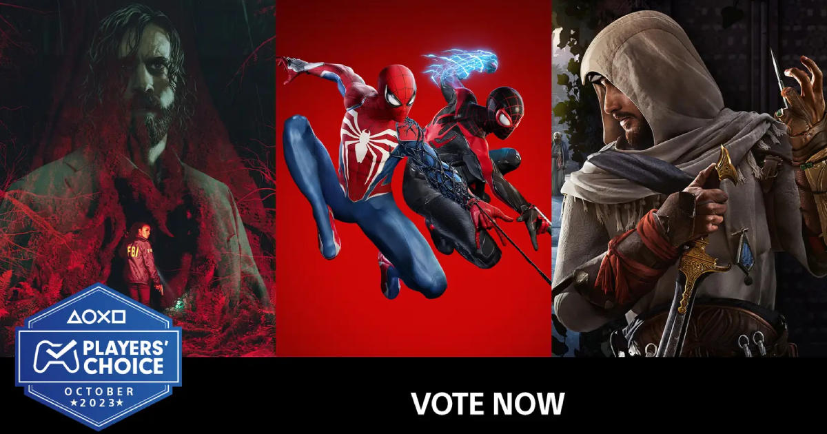Mirage, Marvel's Spider-Man 2 czy Alan Wake 2? Głosowanie na najlepszą grę października rozpoczęło się na PlayStation Blog