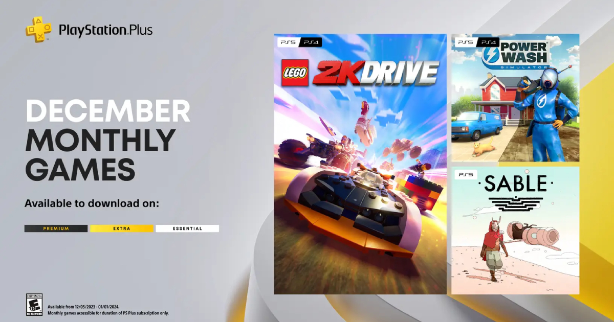 Sable, PowerWash Simulator i Lego 2K Drive: Sony ogłasza trzy gry, które wszyscy subskrybenci PlayStation Plus otrzymają w grudniu