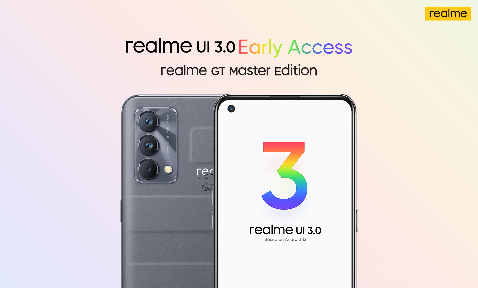 Realme GT Master Edition z Androidem 12 Beta ze skórką Realme UI 3.0