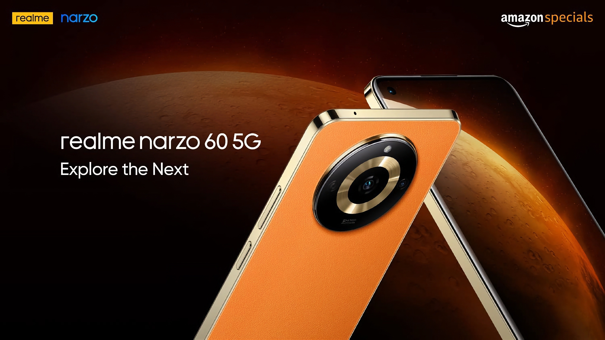 Informator pokazał, jak będzie wyglądał Narzo 60 5G: smartfon z płaskim ekranem 90 Hz, aparatem 64 MP i baterią 5000 mAh