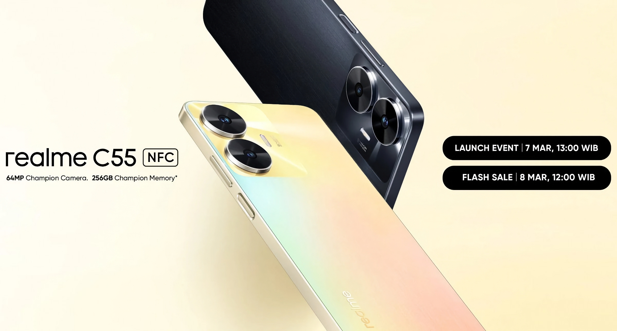 To już oficjalne: realme C55 z NFC i Dynamic Island, jak iPhone 14 Pro, zostanie zaprezentowany 7 marca