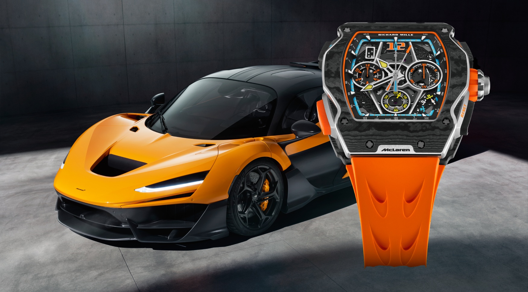 Richard Mille i McLaren zaprezentowali zegarek o wartości 373 000 USD na cześć hipersamochodu W1.