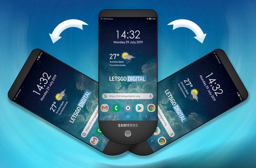 Samsung opatentował projekt smartphona z potrójnym wyświetlaczem