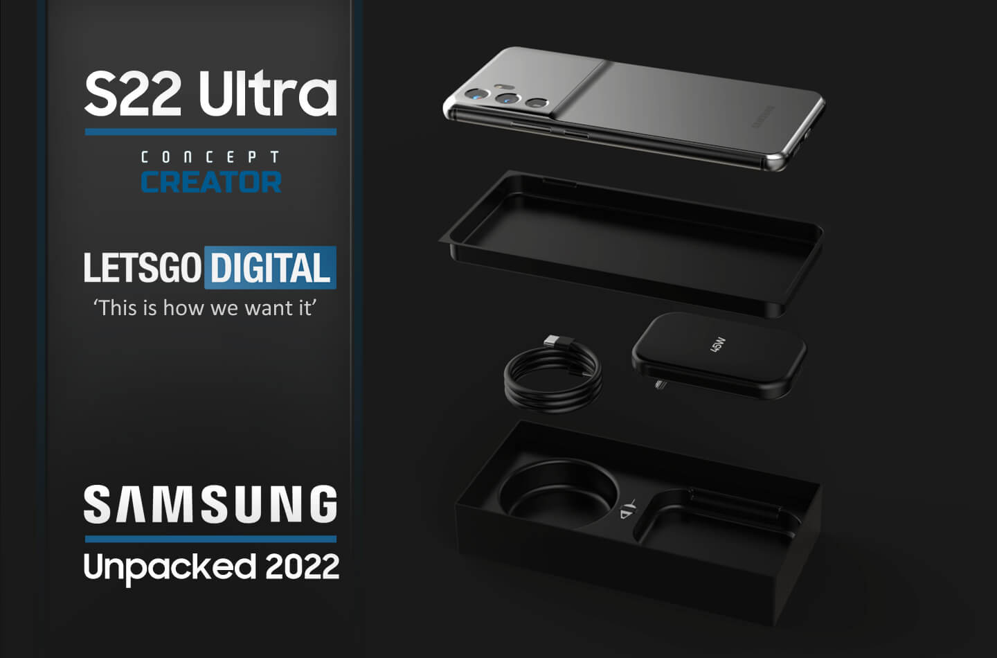 Nie zapeszaj: Samsung Galaxy S22 Ultra pokazany na renderach z gniazdem microSD, jackiem 3,5 mm i kamerą podekranową