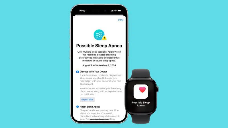 Apple wprowadza wykrywanie bezdechu sennego dla Apple Watch w ponad 150 krajach