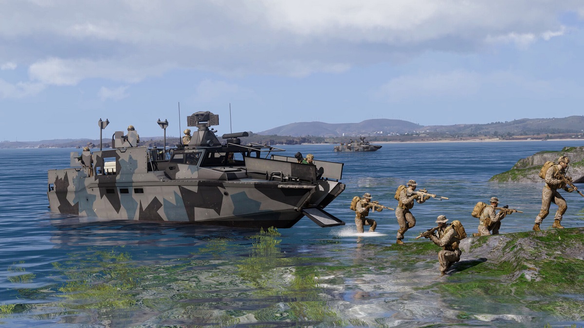 Do gry Arma 3 wydany został dodatek Expeditionary Forces, który poświęcony jest piechocie morskiej i bitwom wodnym