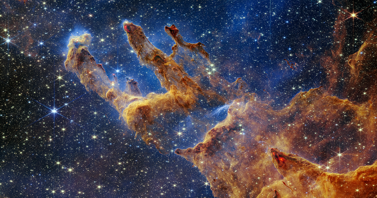 James Webb wykonał niesamowite zdjęcia Filarów Stworzenia, 6500 lat świetlnych od Ziemi