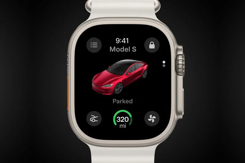 Tesla poszerza swoje technologiczne horyzonty: nowa aplikacja dla Apple Watch