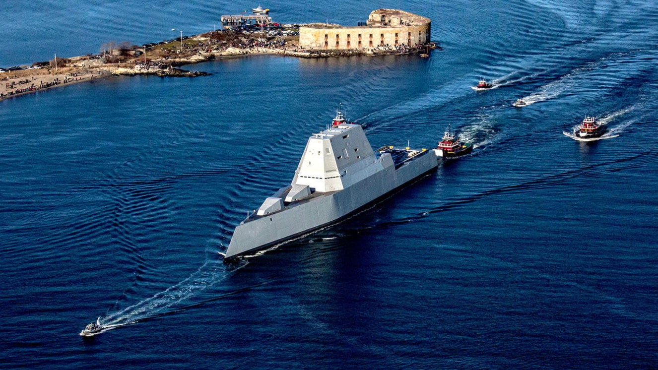 USA wysłały do brzegów Chin swój najbardziej zaawansowany niszczyciel typu stealth, USS Zumwalt, aby ocenić możliwość rozmieszczenia w regionie pocisków hipersonicznych