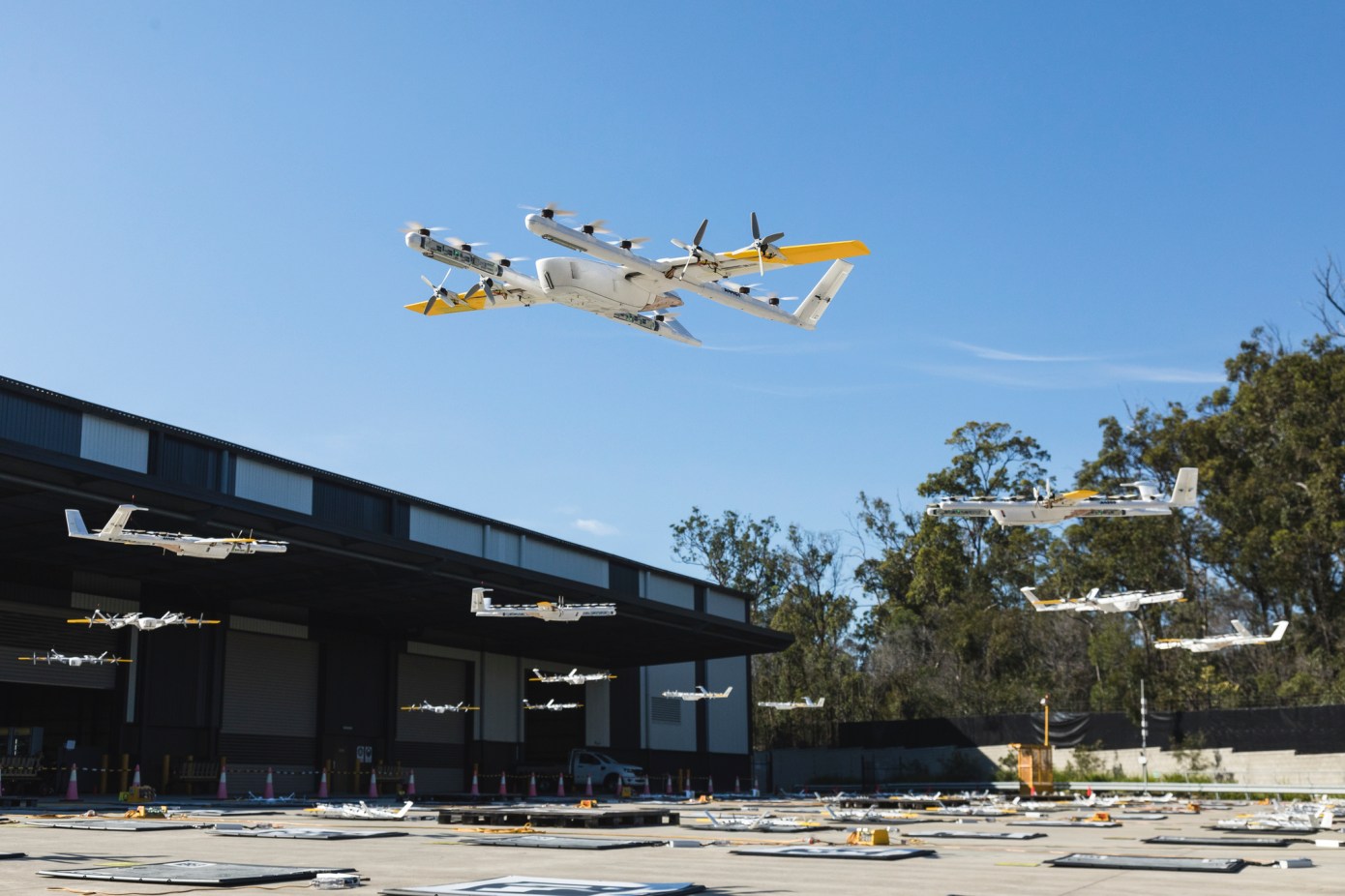 Walmart uruchomi dostawę dronami Wing w dwóch supermarketach w Teksasie, USA