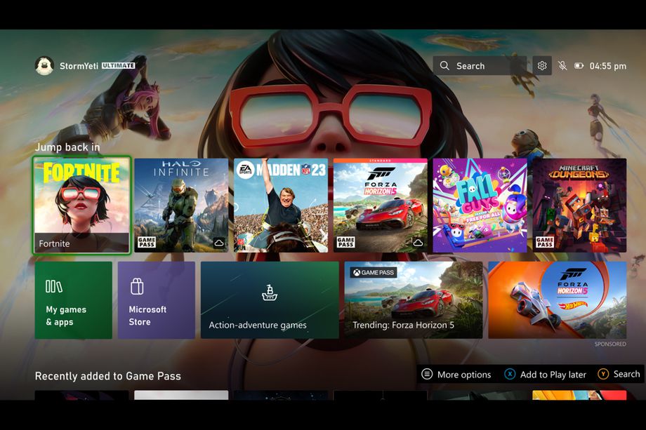 Microsoft rozpoczyna testy nowego interfejsu użytkownika dla Xboxa - nadejdzie w 2023 roku
