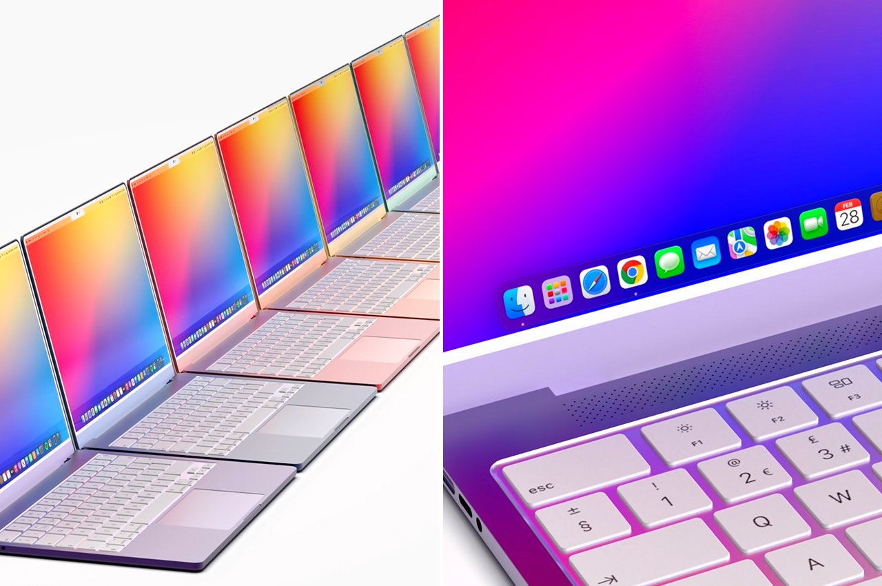 Te rendery 2022 MacBook Air mogą być najdokładniejszymi obrazami tego, jak będzie wyglądało nowe urządzenie