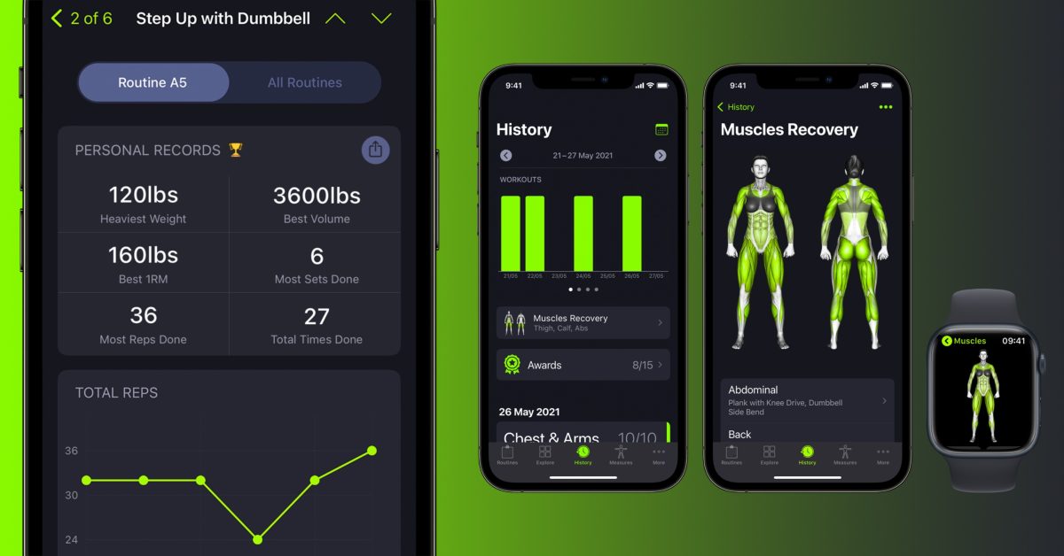 SmartGym dla iOS, watchOS, Mac otrzyma poważną aktualizację z celowaniem i regeneracją mięśni, osobistymi rekordami i wieloma innymi