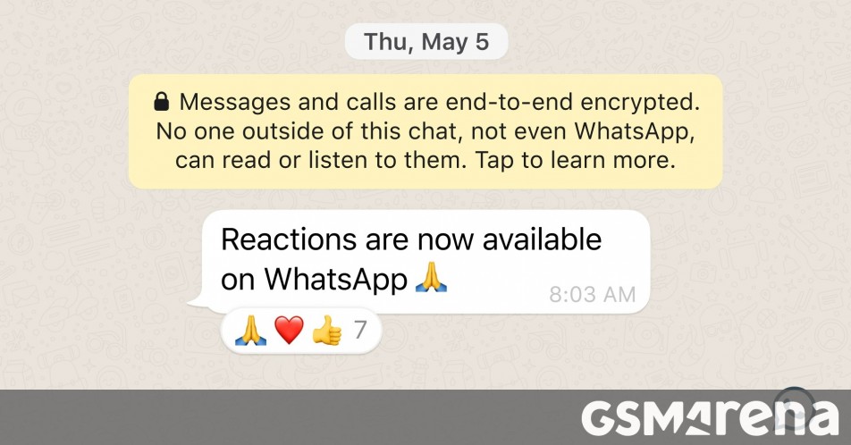 WhatsApp zaczyna udostępniać użytkownikom reakcje na wiadomości