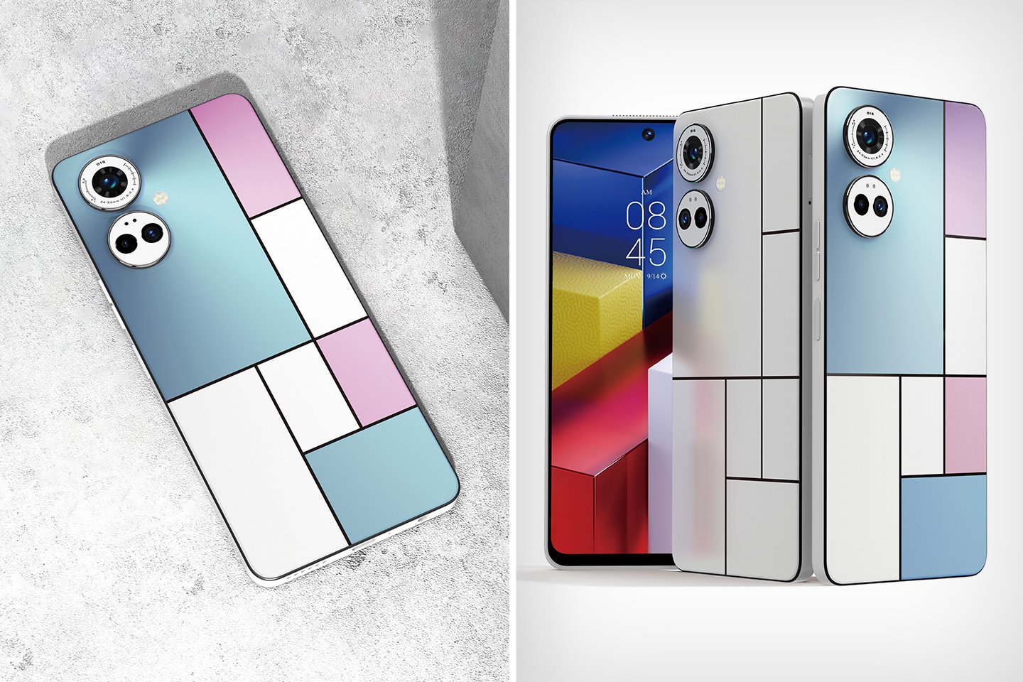 Nie, to nie jest modułowy telefon Project Ara – jego konstrukcja oparta na siatce została zainspirowana Manet i Mondrian