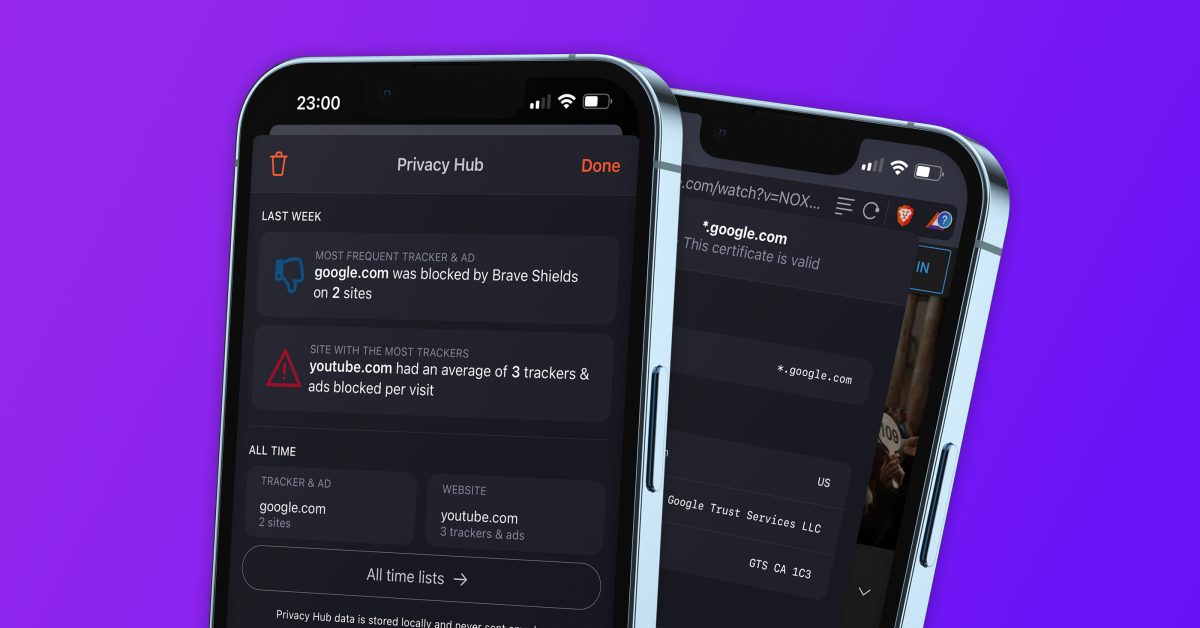 Brave przeglądarka internetowa na iOS zaktualizowana o nowy „Privacy Hub”