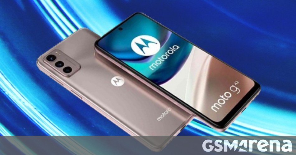 Powierzchnia renderów i certyfikatów Motorola Moto G42