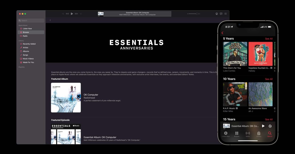 Kolekcja „Essentials Anniversaries” firmy Apple Music przywraca kluczowe albumy z ostatnich lat