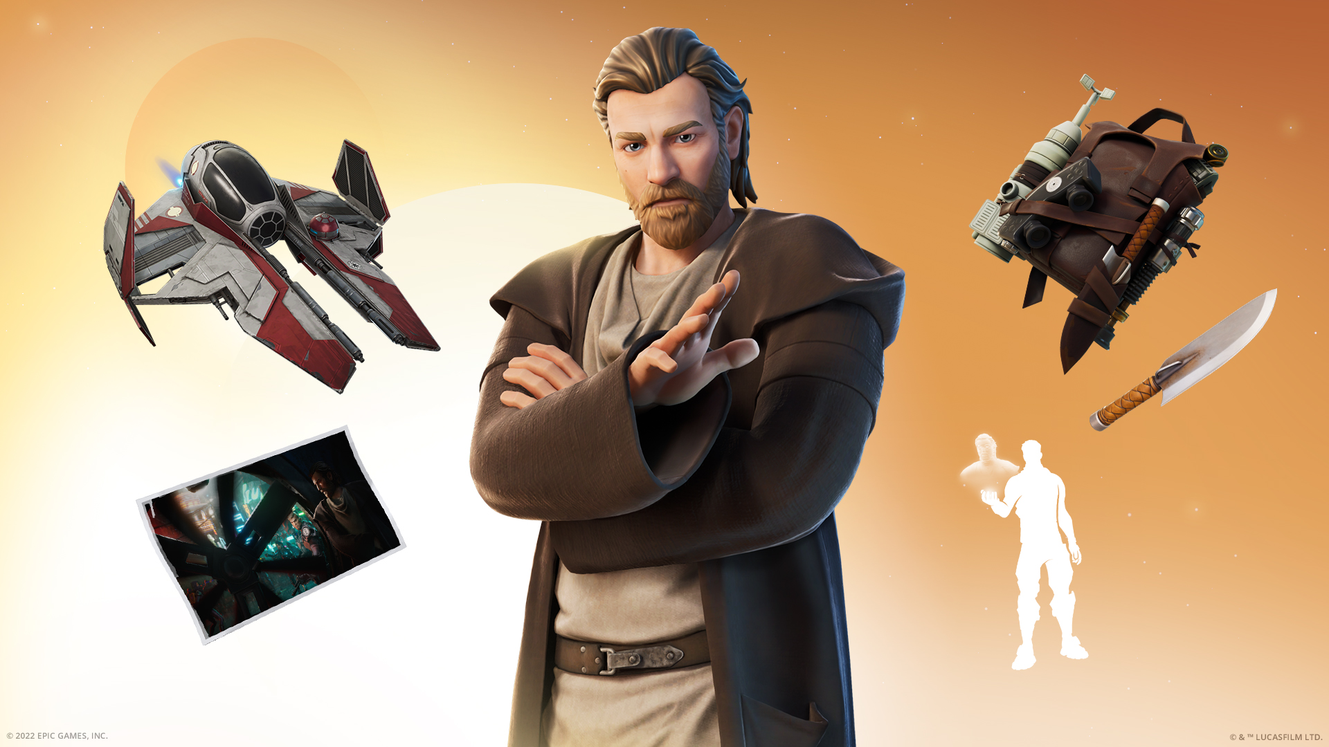 Obi-Wan Kenobi przechodzi do Fortnite z nową skórką, lotnią i pakietem