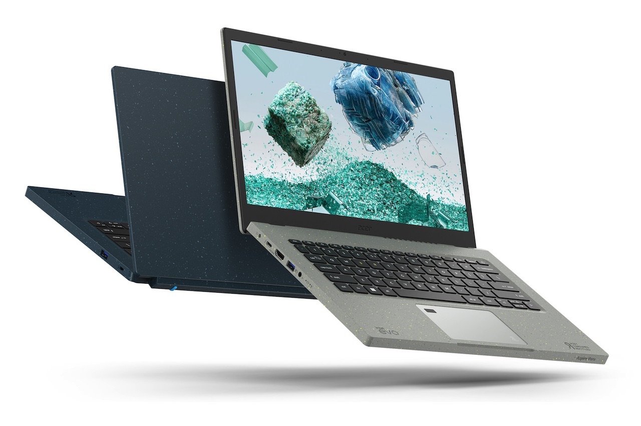 Laptopy Acer Aspire Vero wykonane z plastiku pochodzącego z recyklingu, gotowe na bardziej zrównoważoną planetę